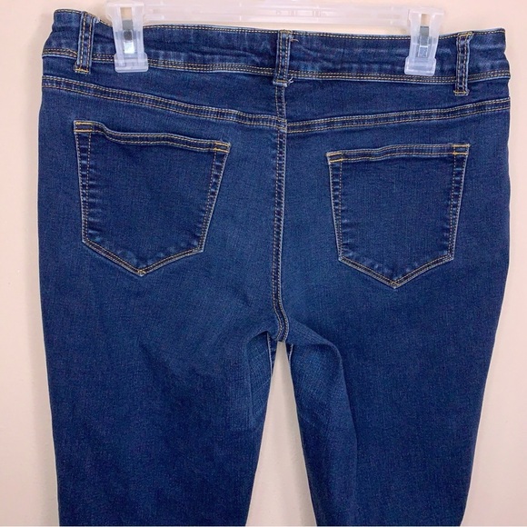 Large Reg Maurices Blue Skinny Jeans Stretch Fitted denim Casual - Picture 4 of 13